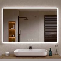 espejo bano led regulable antivaho blanco 80 x 100 cm al x an bellobath