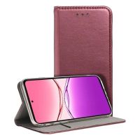 funda flip cover cool oppo a5 4g  a5 5g  a5m polipiel tpu proteccion total burgundy