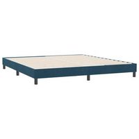 estructura de cama sin colchon terciopelo azul oscuro 180x220cm vidaxl