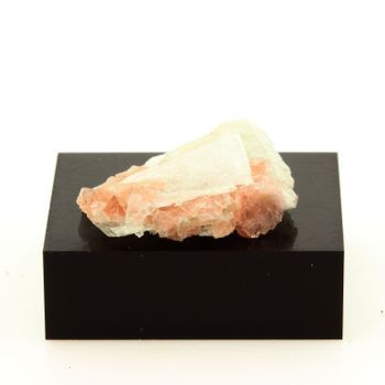 Octadérica Pind Fluorita En Calcita De Francia, Massif Du Mont -blanc - Mineral De Colección Rara | 17.9 Cts - Certificado De Autenticidad Incluido |