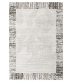 Madison 34028 - Alfombra pelo corto lisa con greca jaspeada