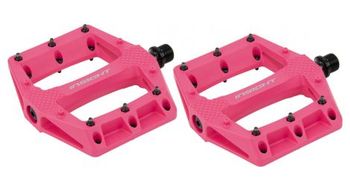 Par de pedales planos insight termoplasticos du rosa
