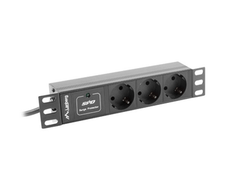 REGLETA LANBERG 1U 16A 3X SCHUKO RACK 10