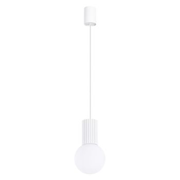 Lámpara de techo blanco aluminio/vidrio