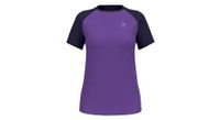 odlo x alp trail maillot de manga corta para mujer morado azul