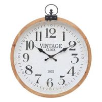 reloj yago de madera y metal d57cm