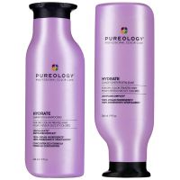 pureology hydrate shampoo and conditioner moisturising bundle for dry hair sulphate free for a gentle cleanse