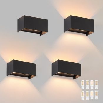 Aplique De Pared 4er Aplique De Pared Led - Aplique De Pared Para Exterior Aplique De Pared Para Interior Aplique De Pared G9 Zmh