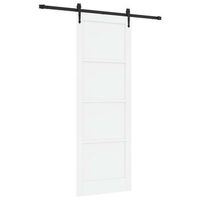 puerta corredera orkdal blanco y negro 83 x 232 cm vidaxl
