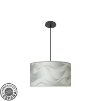colgante moda 2xe27 negroola gris regx40x40cm cdifusor