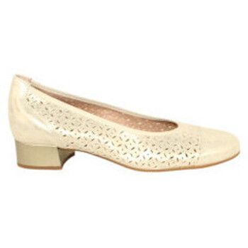 Pitillos Zapatos de tacón salon con remate elastico y picados tacon 3cm para mujer
