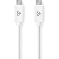 cable usb-c a usb-c nedis usb 20 60w power delivery 1m blanco