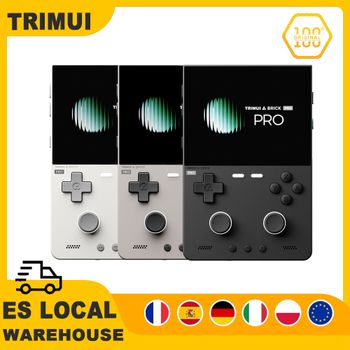Consola de Juegos Portátil TRIMUI BRICK PRO de Código Abierto con Linux, Pantalla IPS de 3.95 Pulgadas y 1024x768, Consola de Videojuegos Retro Trimui, Regalo, 5000 mAh