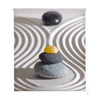 Estoralis - Estor Enrollable Translucido | Estampado Zen | 130 X 180 Cm (ancho/alto) Tamaño Tela 127 X 175 Cm | Z-3134 Unico