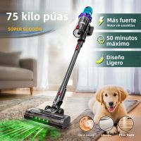 aspiradora inalambrica omeser 75000pa motor sin escobillas anti-enredos 50 minutos de autonomia aspiradora de mano para hogar pelo de mascotas y alfombras