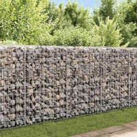 muro de gaviones  gavion para piedras  gavion decorativo de acero 450x30x100 cm cfw102362