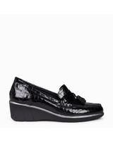 de mimao borlas coco - mocasin borlas mujer negro