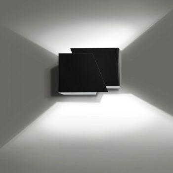 Aplique de pared corzo negro