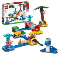 lego super mario set de expansion costa de dorrie 6 anos - 71398