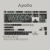 gmk apollo-teclas de material pbt perfil de cereza iso ansi 7u diseno alice doble disparo juego grande de teclas para teclado mecanico 75
