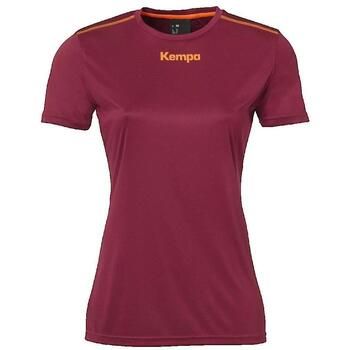 Kempa Camiseta T-shirt Poly rouge para mujer