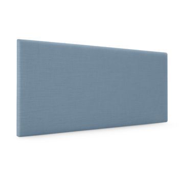 Cabecero De Lino Natural Liso 90x50cm Camas 80/90 - Azul