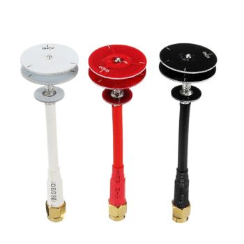 Antena plana omnidireccional RealACC de 5,8 GHz 5dBi 50W SMA/RP-SMA para transmisor y receptor de drones de carrera FPV