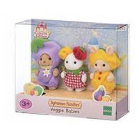 5592 sylvanian families el trio de bebes con trajes vegetales