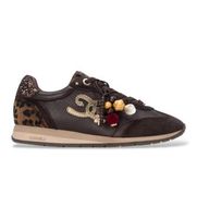 carmela para mujer 16423401-marron zapatillas de piel 164234 marron 39 plano cordones casual