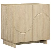 mueble de bano roble sonoma 60 x 41 x 58 cm vidaxl