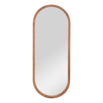 Espejo De Madera De Caucho 