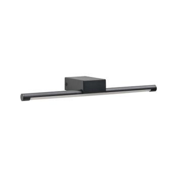 Lámpara Led Para Cuadros Y Espejos Minimalista Moderna Para Baño De Metal Acrílico Y Silicona Negra Casal