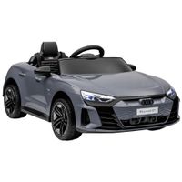 homcom coche electrico para ninos de 3 anos audi rs e-tron gt coche de bateria con mando a distancia 103x58x41 cm gris