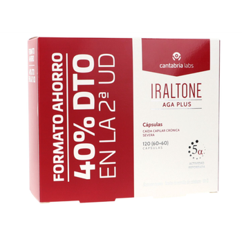 Iraltone Aga Plus Caída Capilar 60+60 Cápsulas