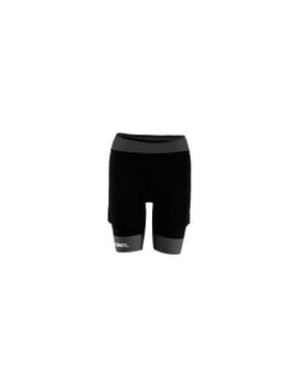 Pantalón de Trail Lurbel Samba Shorts Mujer Negro/Gris