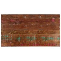 tablero mesa rectangular madera maciza reciclada 120x60x15 cm vidaxl