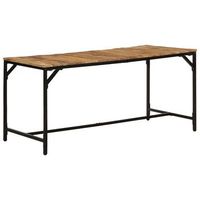 mesa de comedor madera maciza de mango sin tratar 160x80x75 cm vidaxl
