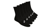 asics socks x6 run crew black unisex