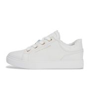 tommy hilfiger para mujer fw0fw08824 zapatillas de piel informales blanco 39 plano cordones casual