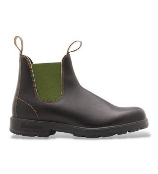 Blundstone para hombre. 519 Botines de Piel 519 verde (40), Marrón, Plano, Ninguno, Casual
