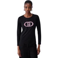 liu jo camiseta manga larga basic t-shirt tf6245 js003 para mujer