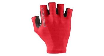 Guantes castelli espresso para mujer rojo
