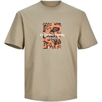 jack  jones camiseta 12261596 jorsequoia tee ss crew neck pls silver sage para hombre