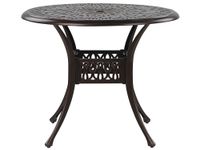 mesa redonda de metal marron 4 personas
