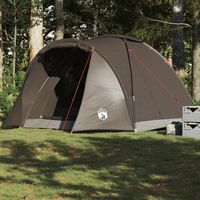 tienda de campana - pesca para 2 personas - poliester - marron 310x226x153cm
