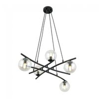 lampara colgante lotra transparente 5 luces