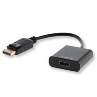 adaptador displayport a hdmi 02m savio negro 1080p macho a hembra