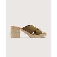koala bay sandalias sandale a talon kaki - marty para mujer