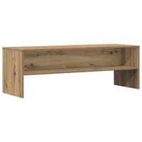 mueble de tv madera de ingenieria roble artisian 120x40x40cm vidaxl
