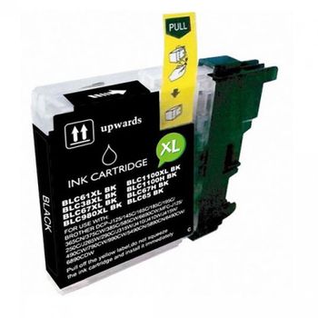Inkpro Cartucho de Tinta Compatible con Brother LC980XL/1100XL Negro
